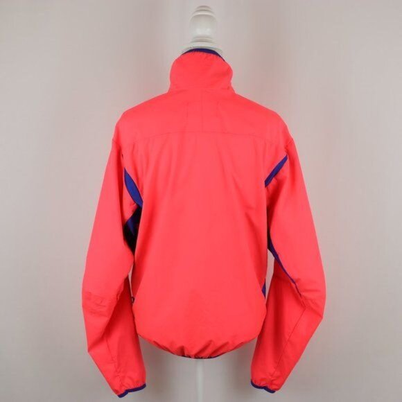 Lowe Alpine Women's Small Neon Orange & Blue Full Zip Windbreaker Jacket - Picture 3 of 10